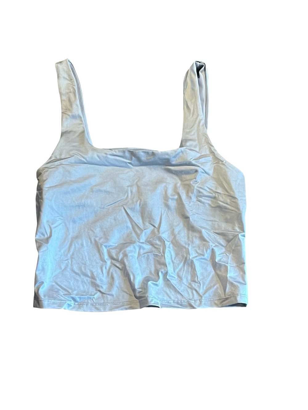 Fabletics silver tank top work out shirt